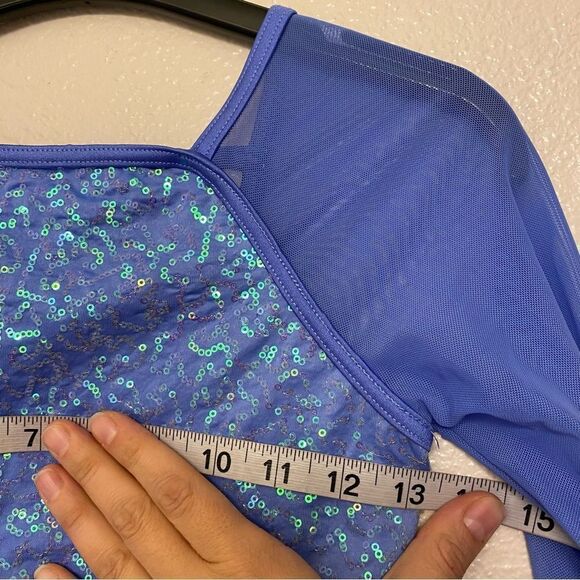 WEISSMAN Dance Costume lyrical light blue Are We There Yet 14880 MC 10/12 - Picture 8 of 11